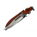 111 Rambo Bıçağı 32 cm - Ahşap Metal Saplı, Perçinli