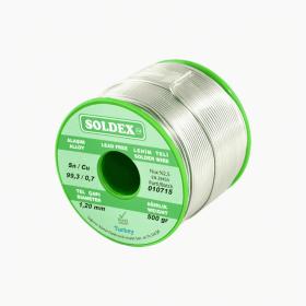 Soldex SCN100 Gümüşsüz Özel Alaşım Lehim Teli 200 Gr - 0.50 mm