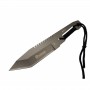 Böker,BCY-A13,Bıçaklar,Böker A 13 Metal Outdoor Bıçak 23cm - İpli Sap, Tırtıklı Sırt, Kılıflı