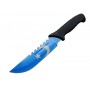 Muhtelif,BCY-MF033BL,Bıçaklar,Ayyıldız MF033BL Mavi Av Bıçağı 31cm - Testere Detaylı Bıçak, Kılıflı, Plastik Sap