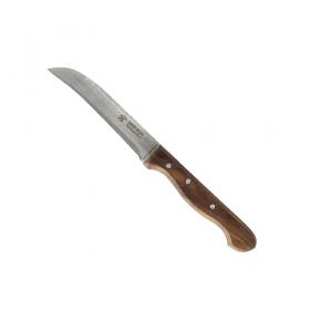 Şahin Bursa Kıvrık Dekor Sebze Bıçağı 11 cm, Ahşap Sap