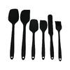 DMR-4079 Siyah Silikon Mutfak Set - Spatula, Fırça, Kaşık