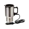 Heated Travel Mug KL-4006 Çakmaklık Fişli, Araç İçi Çelik Bardak Kettle Su Isıtısıcı - 12V