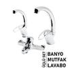 Banyo, Evye Mutfak, Lavabo Aç Kapa Mix Batarya Musluk - 3'lü Set